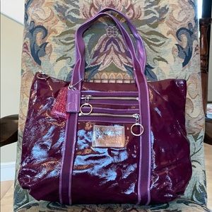 Purple Coach Poppy Bag